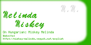 melinda miskey business card